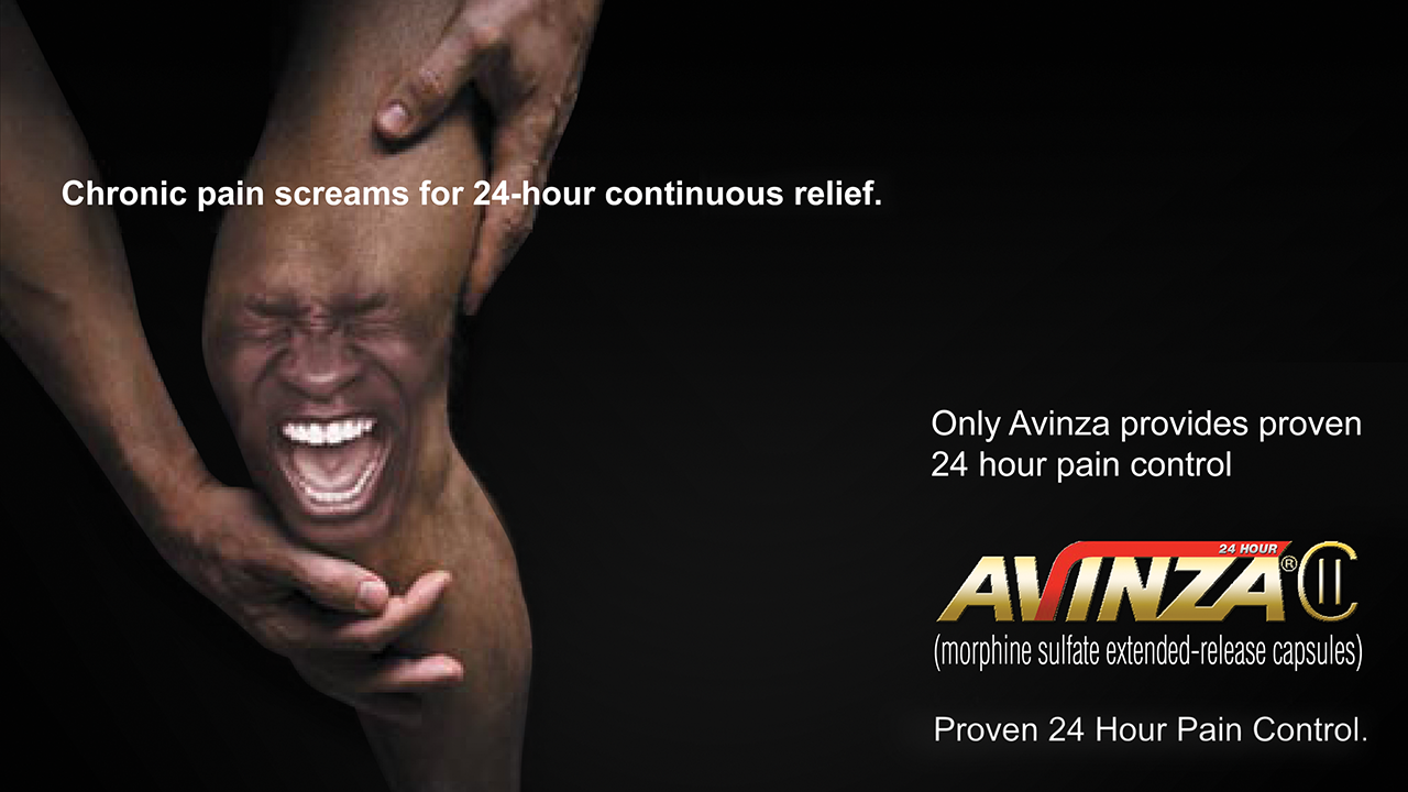 King Avinza Knee Ad Concept